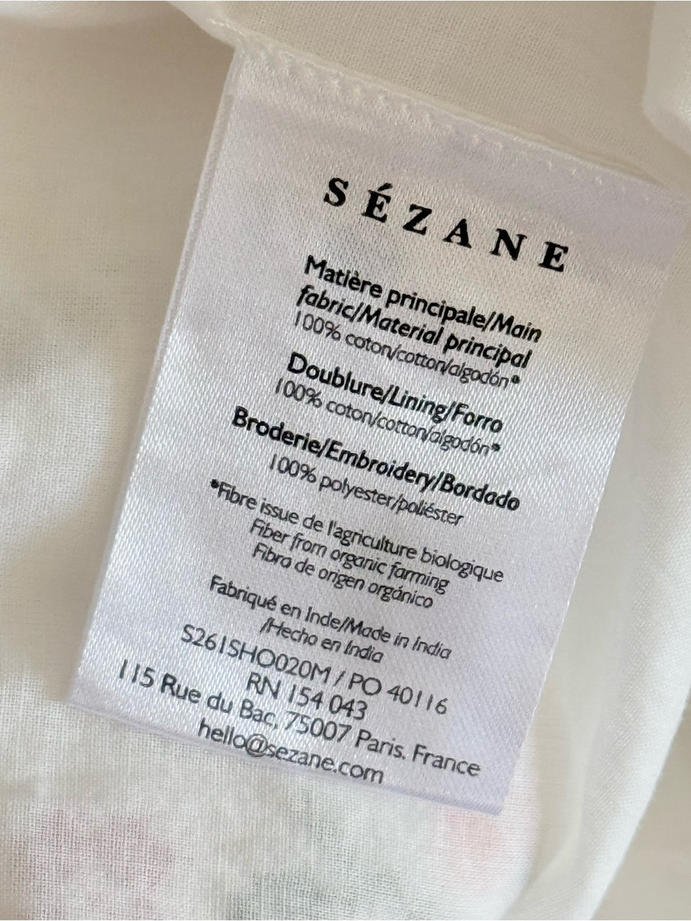 Sezane Math Shorts Pastel Embroidery NWT - Picture 5 of 5